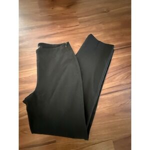 Talbots Heritage Pants Black Side Zip Flat Front Sz 4 Career Interview Outfit